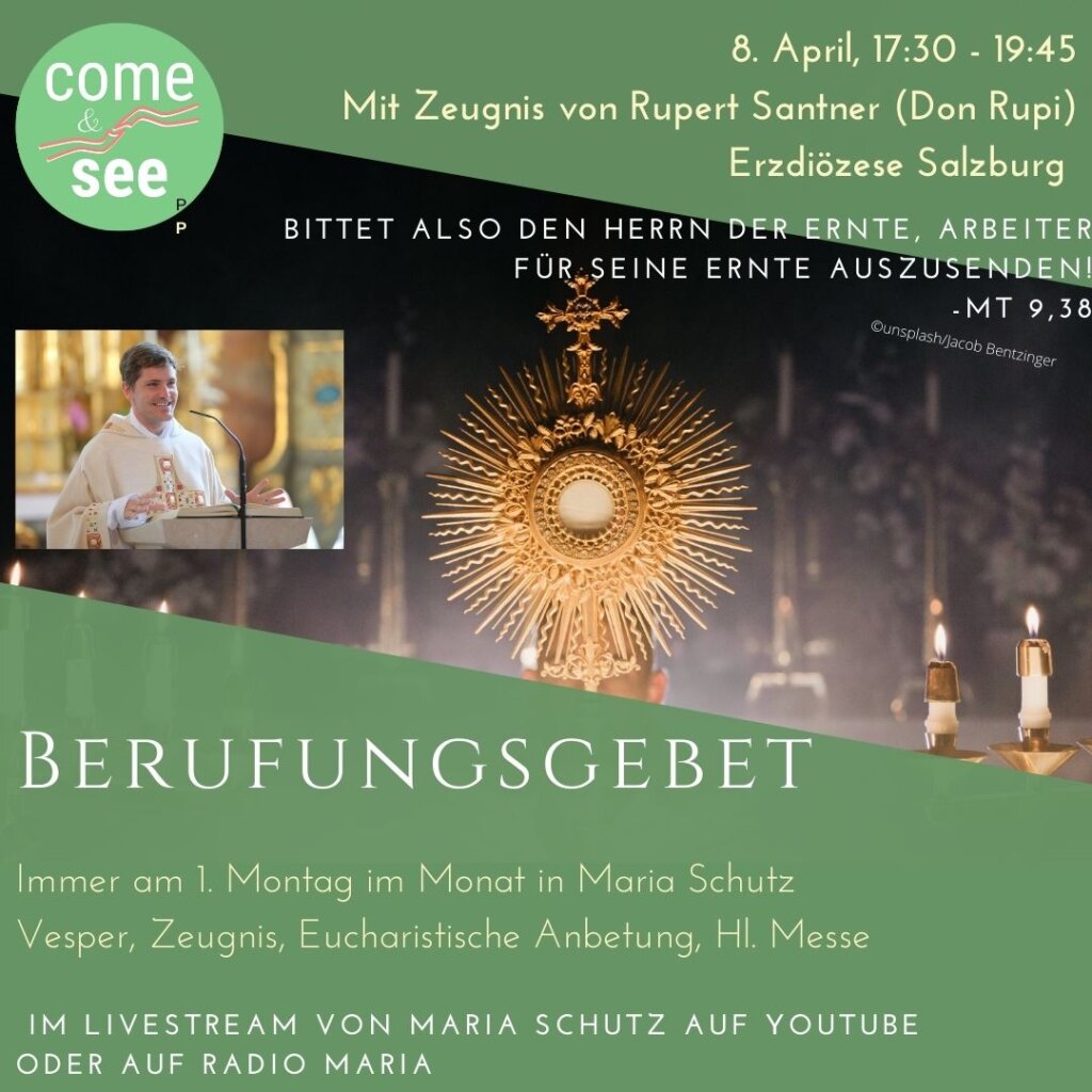 8. April: Berufungszeugnis Don Rupi – Maria Schutz